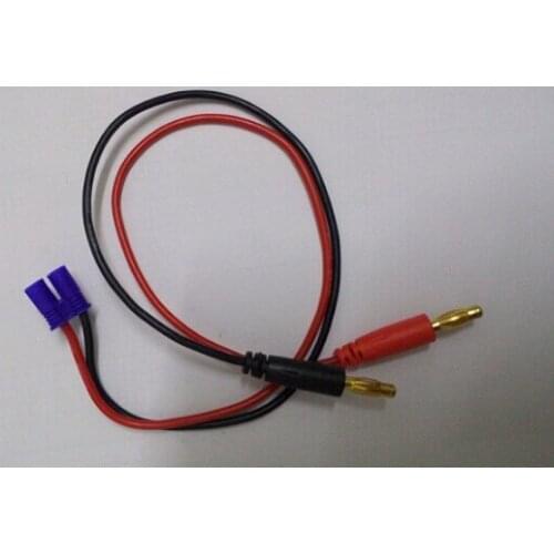 Hubsan H501S Battery charging cable , EC2 2.0 BANANA PLUG WITH HOUSING TO 4mm BANANA PLUG BATTERY CHARGE CABLE CONNECTOR