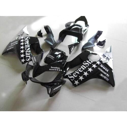 Injection mold Fairing kit for HONDA CBR600F4I 01 02 03 CBR600 F4I 2001 2002 2003 ABS White black Fairings set+7gifts HP13