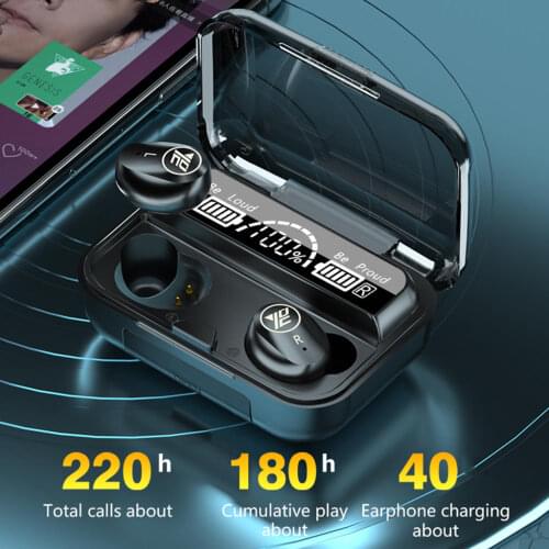 M16 Mini TWS Bluetooth 5.1 Earphones Wireless Headphones HiFi Stereo Sports Waterproof Wireless Earphone Headset with Microphone