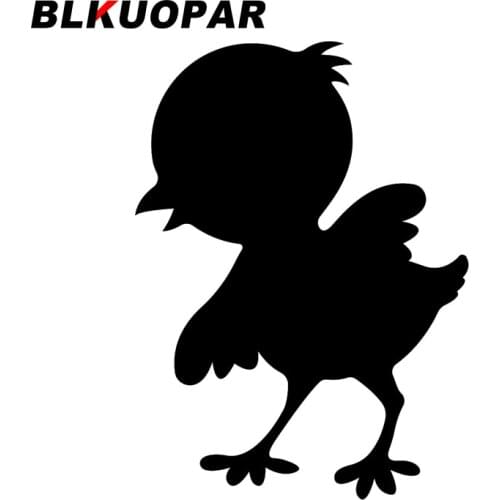BLKUOPAR Walking Chick Car Stickers Fashionable Simple Decals Die Cut Scratch-Proof Vehicle Air Conditioner Decor Car Label