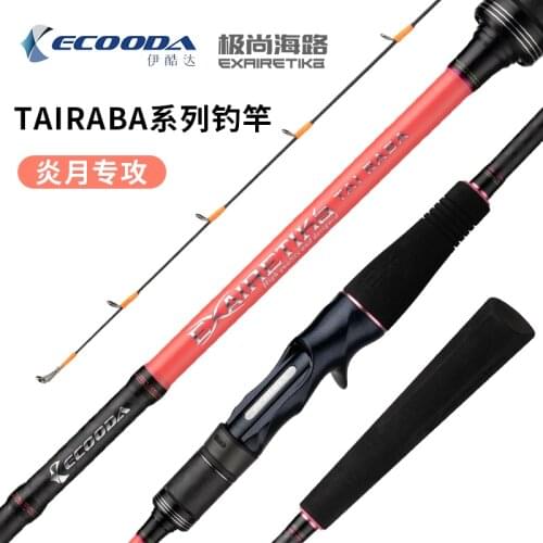 New Ecooda Japan Fuji Parts Tai Rubber Jigging Rod Light Boat Rod Saltwater Sea Bass Rod