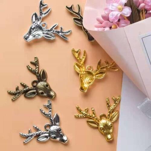 New Retro Simple Jewelry Accessories 24k Gold Electroplating Elk Diy Jewelry Accessories Ethnic Style Bracelet Spacers Materials