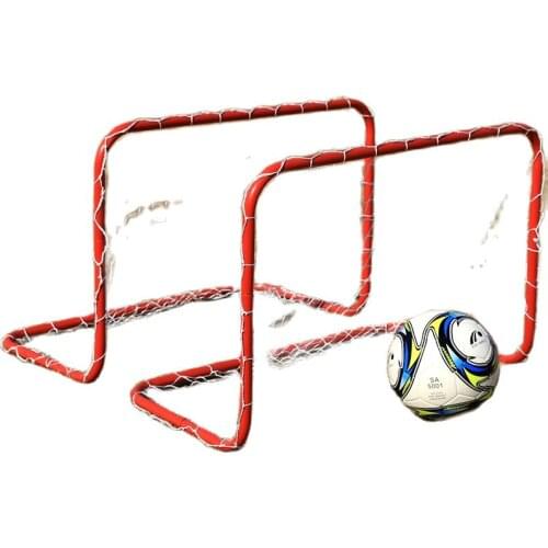 Factory wholesale high quality steel pipe and PP lined net folding soccer goal for children game Collapsible football GOAL