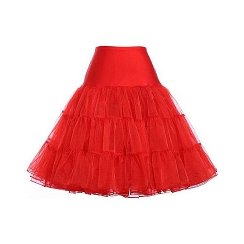 Tutu Skirt Silps Swing Rockabilly Petticoat Underskirt Crinoline fluffy pettiskirt for Wedding Bridal Retro Vintage Women Gown