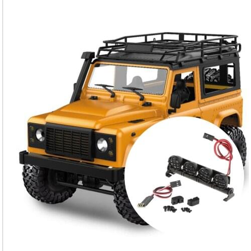 RC Metal Light Bar LED Roof Light Searchlight for MN90 MN91 MN91K MN99 MN99S Vehicles Buggy DIY Accessories