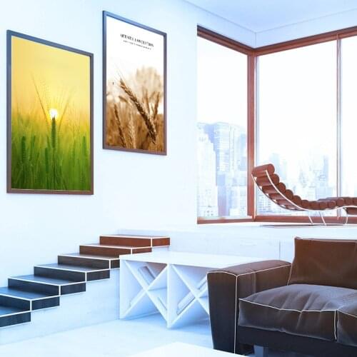 Plant Leaves Wheat Landscape Painting Nordic Posters Wall Art Home Poster HD Print Modular Canvas Painting For Living Room