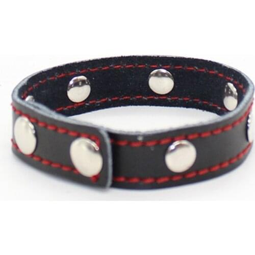 PU leather belt fasten cock ring Delay Ejaculation Penis Rings male sperm Time Delay ejaculation Penis Sex Toys Products For Men