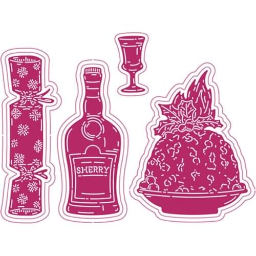 Christmas Treats Metal Cutting Dies for DIY Scrapbooking Crafts Dies Cut Stencils Maker Photo Album Template Handmade Decoration