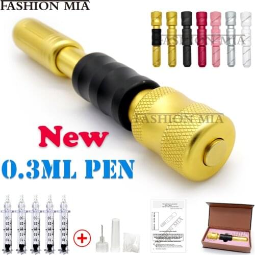New 0.3ml gold hialuron pen lip injection filler acido hialuronico for lips filling lose weight Remove wrinkles hyaluronique pen