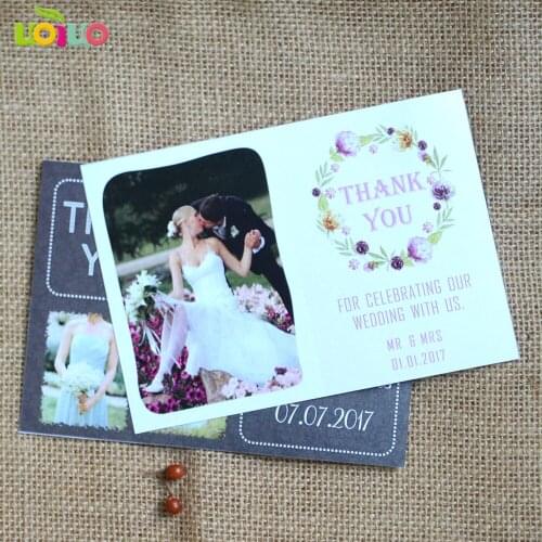 Happy wedding printing thank you card, various wedding invitation card design