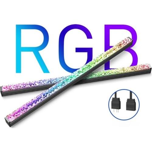 Diamond Crystal Magnetic Light Bar ARGB LED Strip for PC with 5V 3-pin Addressable RGB LED Strip Computer Case Light Bar