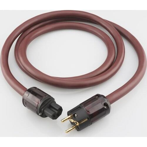 HIFI Power Cord Audiocrast P125 AC Power Cord with P-079E EU/US Plug Socket Connector AC Cable Line