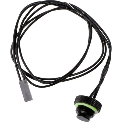 Water Cooling System 10K Temperature Sensor G1/4" Stop Fitting 2-Pin Plug Cable