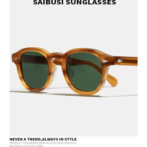 Retro polarized sunglasses men vintage classsics acetate outdoor driving eyewear woman SUN glasses