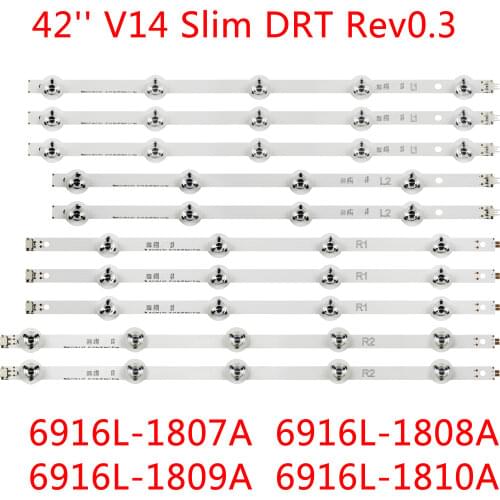 LED strip For Panasonic 42" 6916L-1807A 6916L-1808A 6916L-1809A 6916L-1810A TX-42AS740E TX-42AS650B TX-42AS740B TX-42AS650E