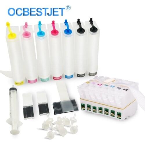 T0341-T0347 Continuous Ink Supply System For Epson Stylus Photo 2100 2200 Printer T0341 CISS Ink Cartridge 7Colors/Set
