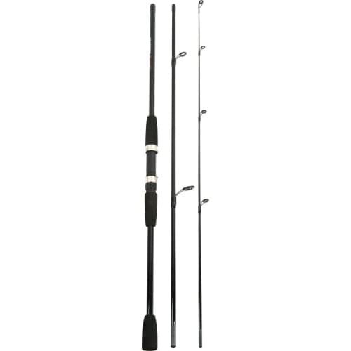 1.8M 2.1M Glass Fiber Spinning Fishing Rod Power Hand Fishing Tackle Lure rod Detachable 3 Section Casting Rod Spinning Fishing