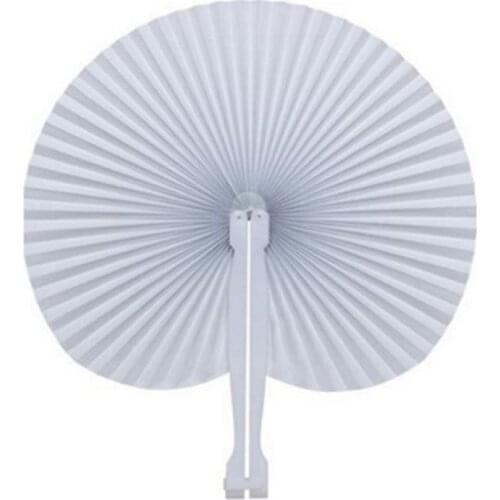 Chine Style whiteHeart-shaped Hand Fan Folding Fans Dance Wedding Party Favor Chinese Dance Party Folding Fans Holiday supplies