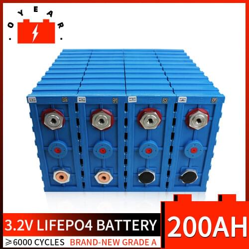 Grade A 16PCS CALB 3.2v 200Ah LiFePO4 Rechargeable Battery Brand new 24V 48V 200AH Lithium iron Phosphate Packs Solar Battery