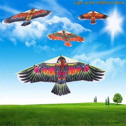 1Pc Big Flying Flat Eagle Bird Kite For Children Flying Bird Kites Garden Cloth Eagle Kite Windsock Outdoor Toys Random Color