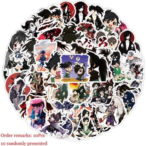 10/30/50 Pcs Cartoon Japanese Anime Dororo Poster Stickers Fridge Phone Laptop Luggage Wall Notebook Graffiti Kids Toys Gifts