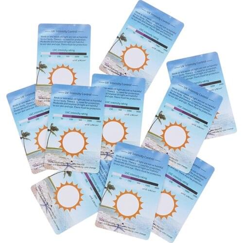 10Pcs/set UVB Test Cards Reptiles Terrarium UV Test Card Life Effective Tests Measurement Analysis Tools