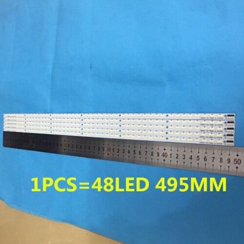 10PCS/LOT NEW 495mm LED strip 48leds For Hisense V390HJ1-LE1 V390HK1-LS5-TREM4 TV LE39A700K LE39A720 LED39K300J 4A-D074762