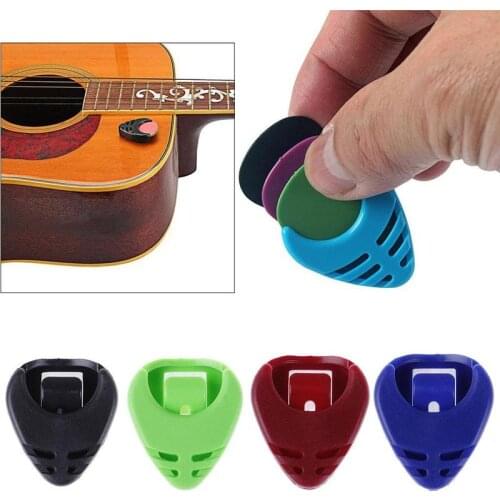 10PCS Guitar Picks Box Durable Guitar Picks Box Holder Case Electric Acoustic Guitar Parts Plastic Material Guitar Accessories