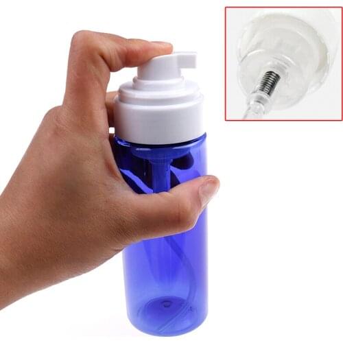 150ML Clear Blue Foaming Bottle Liquid Soap Whipped Mousse Points Bottling Shampoo Lotion Shower Gel Foam Pump