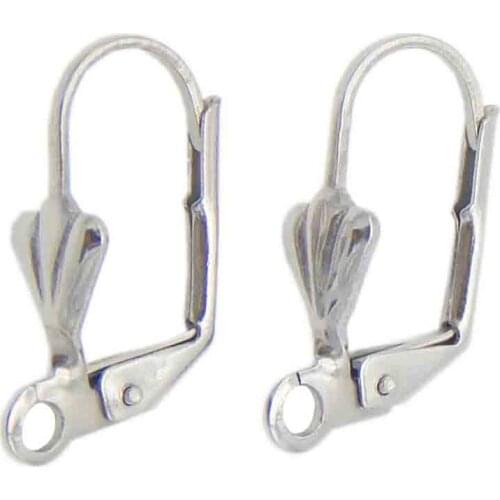 20pcs/lot 19x10mm Stainless Steel Leverback Earring Hooks Wire For making diy handmade Earrings,Jewelry Accessories WholeSale
