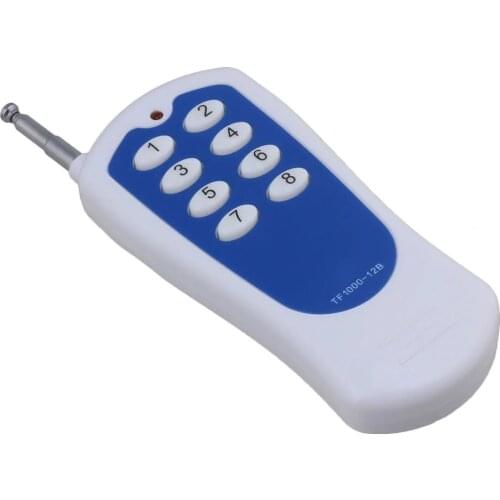 433MHz 8CH Garage Door Remote Control Transmitter 8 Buttons Dark Blue