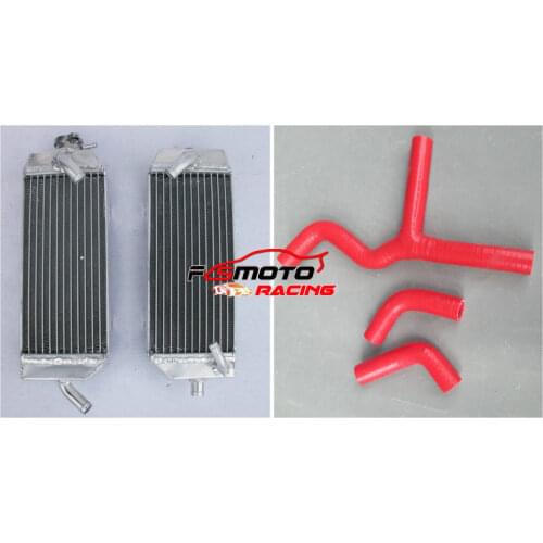 Aluminium Radiator + silicone radiator hose For KTM 400 450 525 SX/MXC/EXC 2003 2004 2005 2006 2007 03 04 05