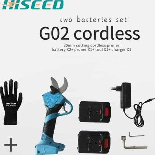 G02 Cordless electric scissors pruning shears spare parts, battery, charger, blade