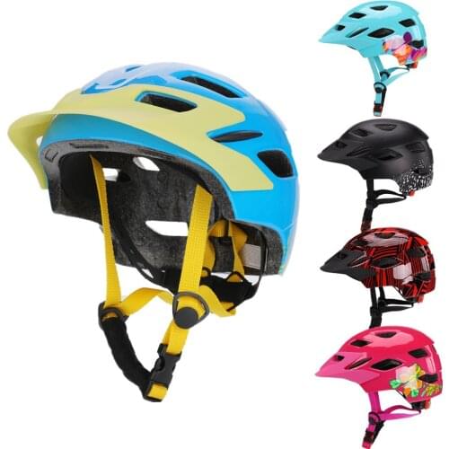 Children Cycling Helmet Integrally-molded Bike Bicycle Helmet MTB Road Riding Safety Hat With Rear Light Mountain Bicycle Helmet