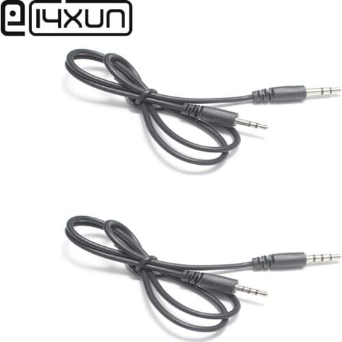 EClyxun 1pcs New Stereo 2.5mm to 3.5mm Plug 3/4 pole Male Headphones Headset Car AUX MP3 Jack Socket Cable for MP3 MP4 Headphone
