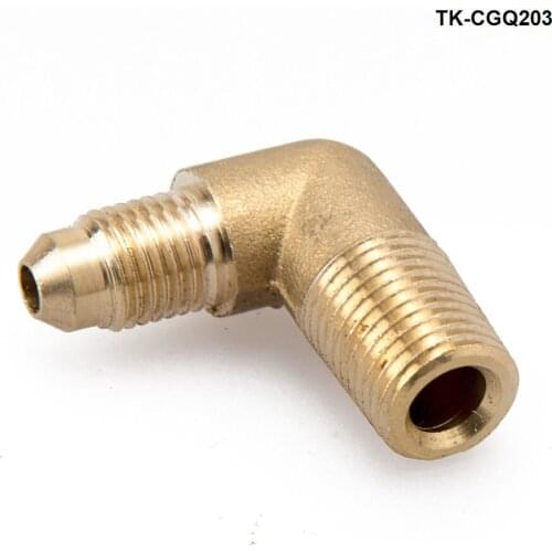 Fitting Barb Reducer 90 Deg Elbow 5/16'' to 1/4'' Hose ID Brass Boat Gas Fuel JDC TK-CGQ203