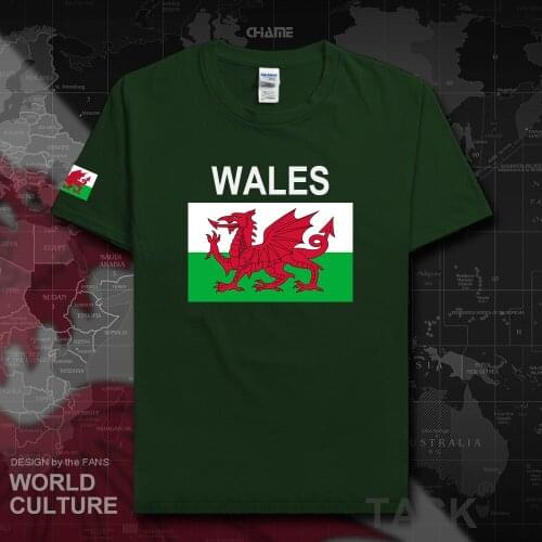 Wales Welsh mens t shirts 2018 jersey hip hop nation cotton t-shirt fitness brand country flag clothes tees casual summer new 02