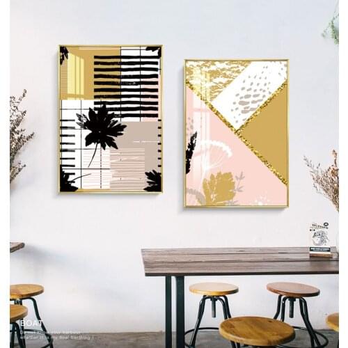 Modern Abstract Geometric Canvas Painting Office Wall Art Decorative Pictures Poster Prints for Living Room Interior Home Décor