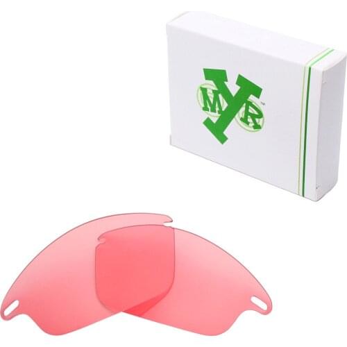 Mryok Anti-Scratch Replacement Lenses for Oakley Fast Jacket Sunglasses HD Pink