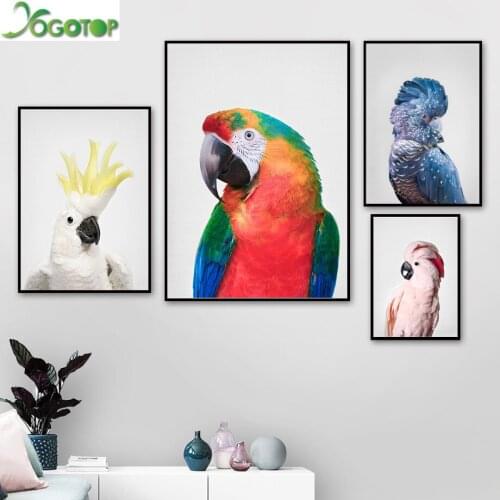Macaws Cockatoo Parrot Wall Art Nordic Diy Diamond Painting 5D Full Drill Mosaic Diamond Embroidery rhinestone Australian YY2258
