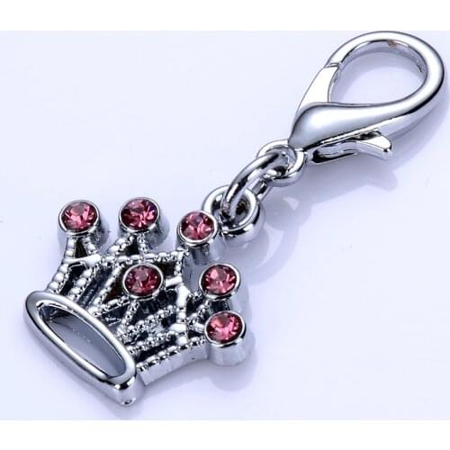 20pcs/lot Mixed Colors Rhinestone Jewelry Pendant Collar Charm Dog Tag Accessories Pet Supplies Products For Dogs