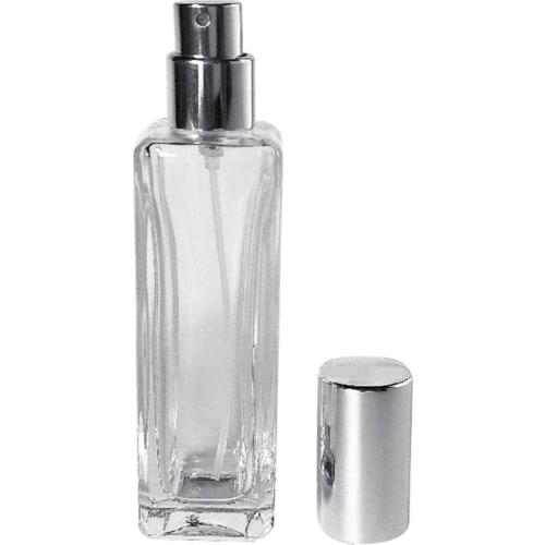 Empty Essential oil Bottle 30ml Portable Rectangle Refillable Travel Perfume Atomizer Empty Spray Bottle