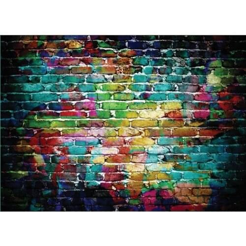 SHENGYONGBAO Vinyl Custom Brick wall Photography Backdrops Prop Graffiti theme Photo Studio Background jty-01