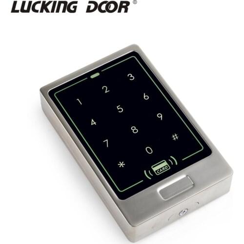 Waterproof RFID125khz Access Control Metal Electronic Door Lock Touch Panel Keypad Reader Access Control Systems