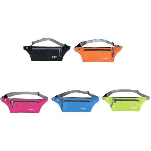 Sports Pockets Ultra-thin Waterproof Sweatproof Fitness Messenger Bags Adjustable For Men Women Outdoor Running Gym Training