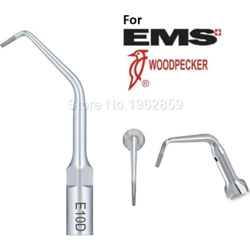 2pcs E10D Dental Ultrasonic Scaler Scaling Tips fit EMS Woodpecker UDS Handpiece Tip Tools