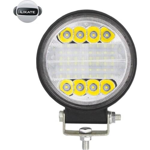 Lkt 4 Inch New LED Angel Eyes Laser Spots Lights Round for 72W Trucks Tractors Led Auxiliary Light Work Light Offroad 4wd 12V 24