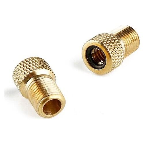 5pcs Bike Pump Tire Copper Presta to Schrader Adapters Bicycle Inflator Pump for Bike Tire Air Valve Connector Bicycle Parts
