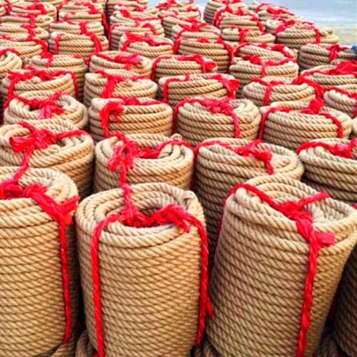 5-50M 28mm Natural Burlap Hessian Jute Twine Cord Hemp Rope String Gift Packing Strings Christmas Event & Party Supplies