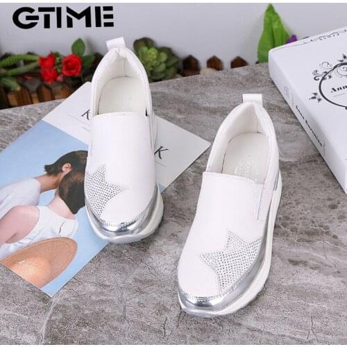 2020 Comfort Loafers Silver Platform Shoes WomanWomen Flats Shoes Shoes Women Platform Shoes Wedge Sneakers